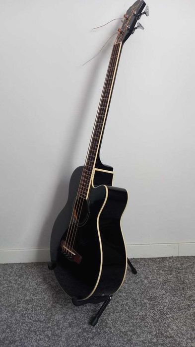 Gitara basowa Ibanez AEB8E-BK (z futerałem i stojakiem w zestawie)