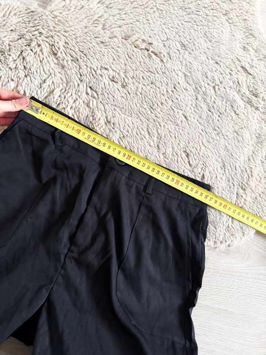 Nowe! Czarne damskie spodnie cargo ze ściągaczem w nogawce l M (38)