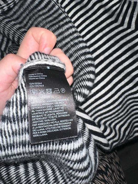 Golf wełna paski oversize H&M