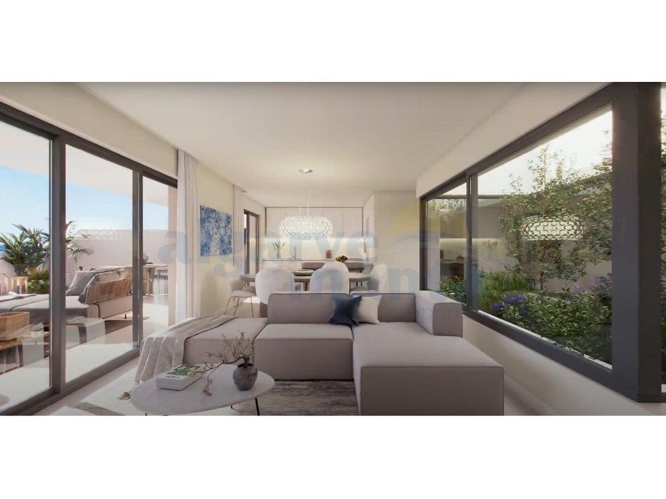 Moderno Apartamento T2 com Terraço, Piscina e Garagem em Cabanas de...