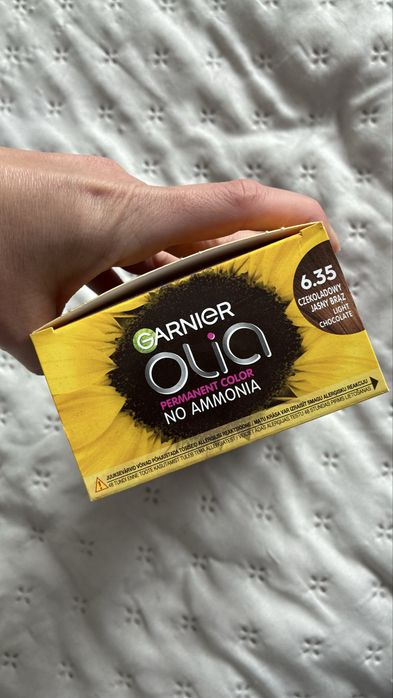 Garnier olia farba do wlosow 6.35 czekoladowy jasny braz
