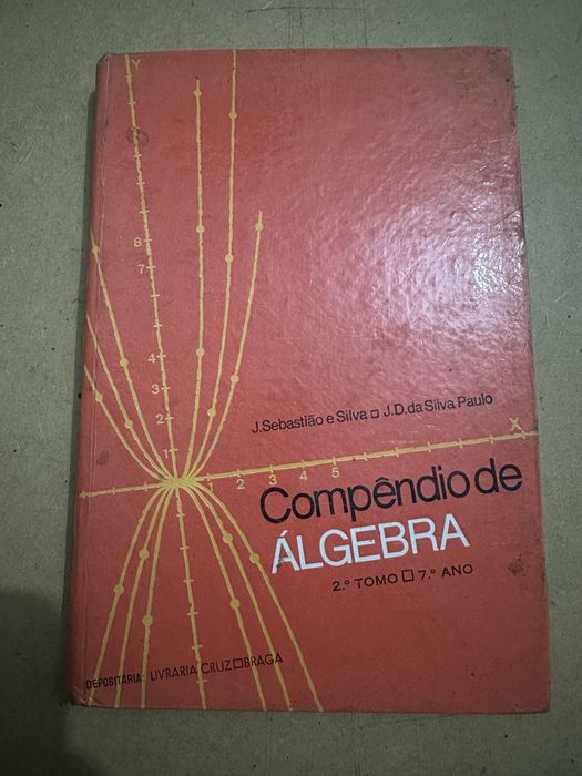 Livro antigo compendio de algebra
