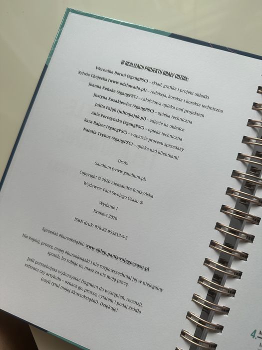 Cele i planowanie kursoksiążka. Ola Budzyńska