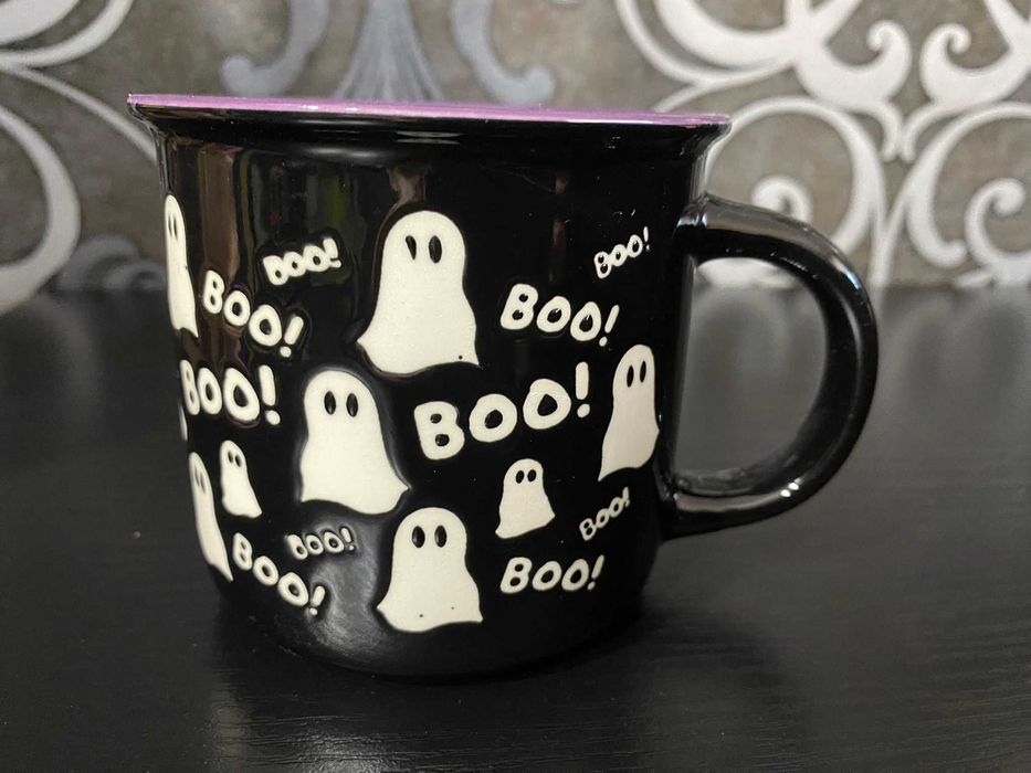 Чашка, кружка з привидами Хелловін, Чашка с привидениями Halloween готична