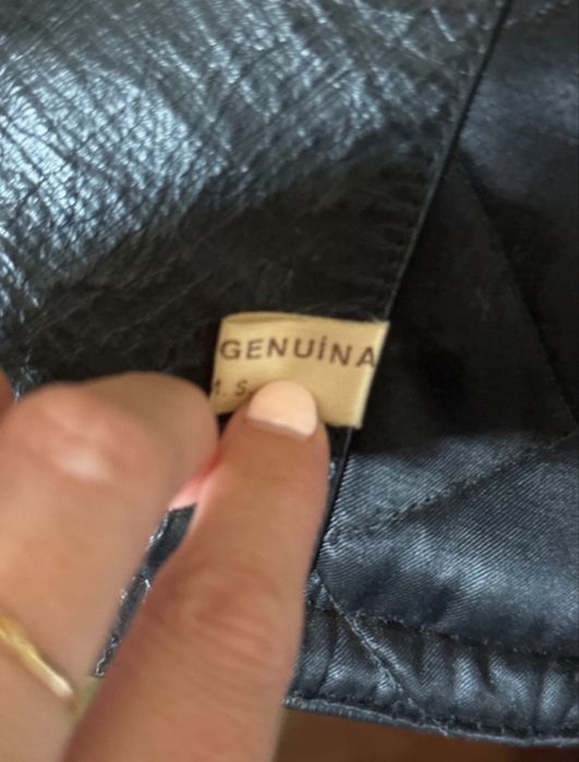 Casaco pele genuina