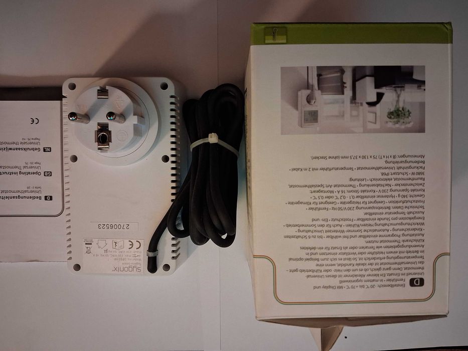 Gniazdo programowalne z termostatem Sygonix tx.3  -20 do +70 stC