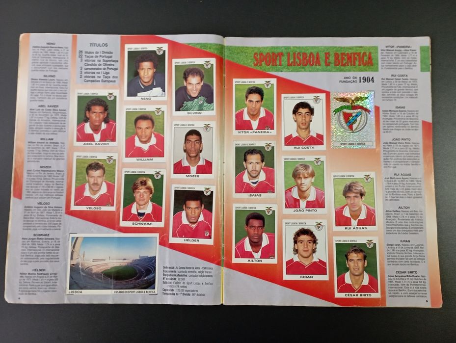 Caderneta Futebol 93 - 94