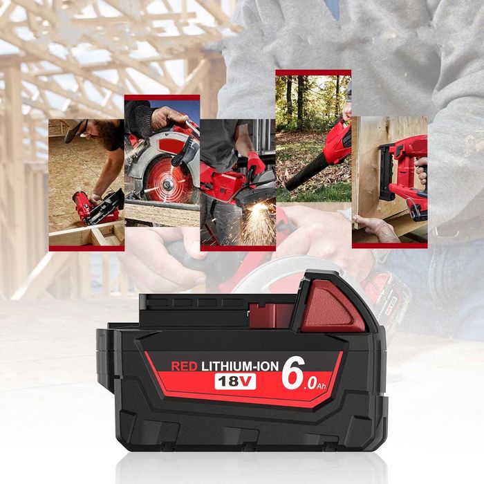 Mocny Akumulator Bateria Milwaukee M18 18V 6.0Ah do elektronarzędzi