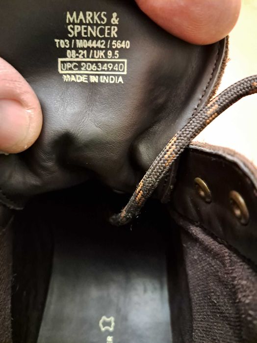 Мужские ботинки  Marks & Spencer оригинал 44 размер