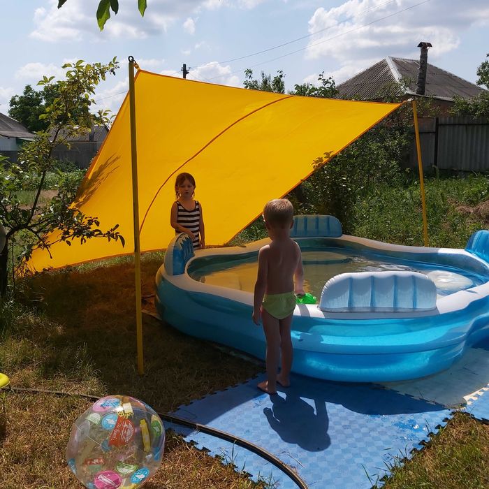 тент накриття басейна лiтом