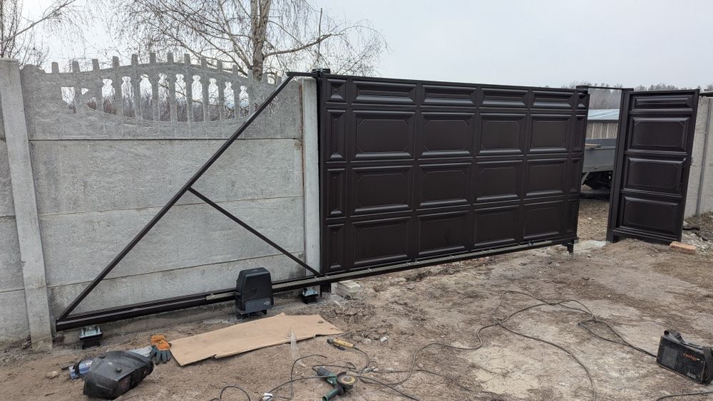 Виготовлення воріт, ворота відкатні, розпашні, розсувні. Харків.