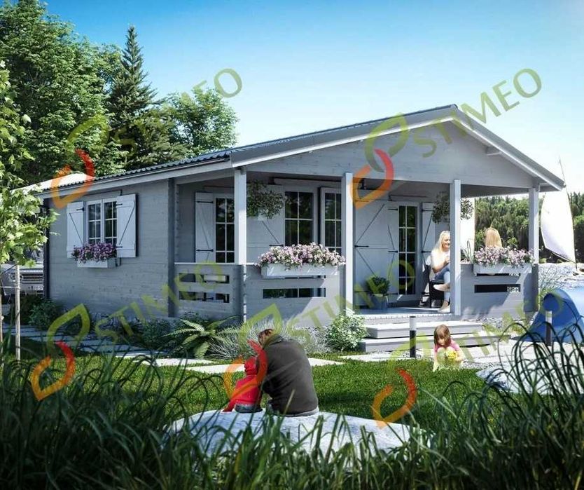 Domek drewniany altana ogrodowa domek letniskowy Adam 3