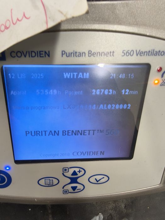 Respirator Covidien Puritan Bennett 560 Ventilato