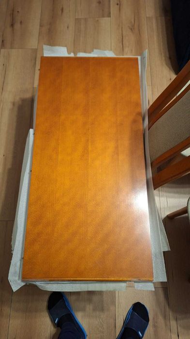 Duży stół rozkładany 160–360 cm + 8 krzeseł, solidny komplet