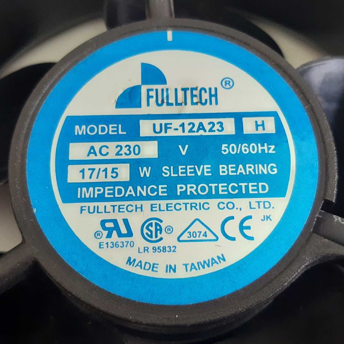 Ventilador Axial 230V 12x12cm Fulltech UF12A23-H Novo p/ Máq. Soldar