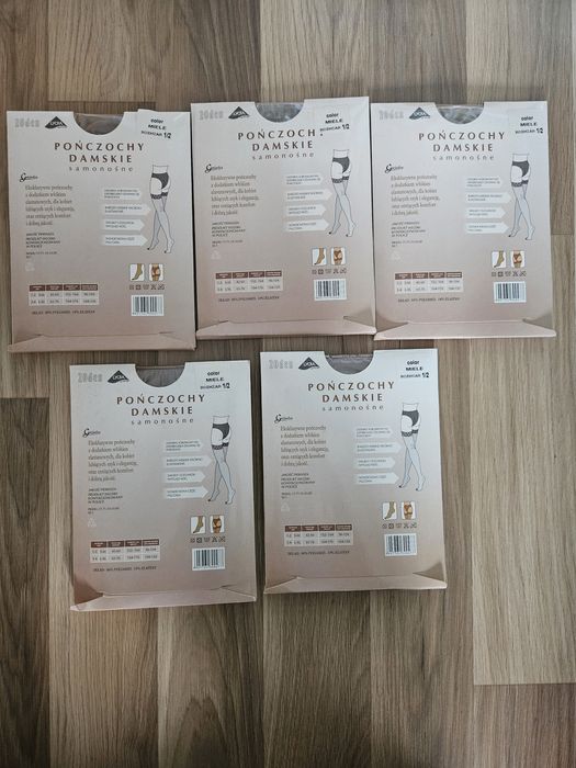 Zestaw: pończochy damskie, XS/S