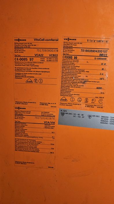 Piec olejowy viessman VM022