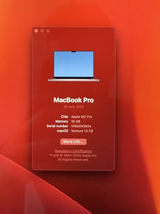 MacBook Pro 16” M2 Pro | 16 GB RAM | 1 TB SSD | Stan idealny | Tylko 4 cykle ładowania