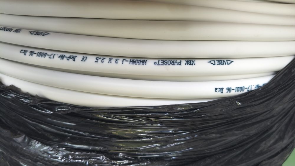 Kabel 3x2.5 biały drut