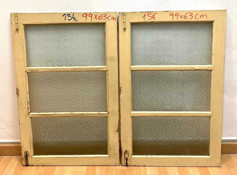 Janelas antigas aptas a serem usadas