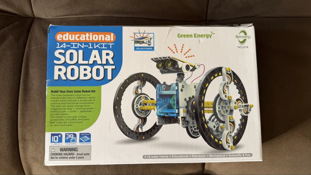 Конструктор Solar Robot на солнечных батареях Робот 14в1