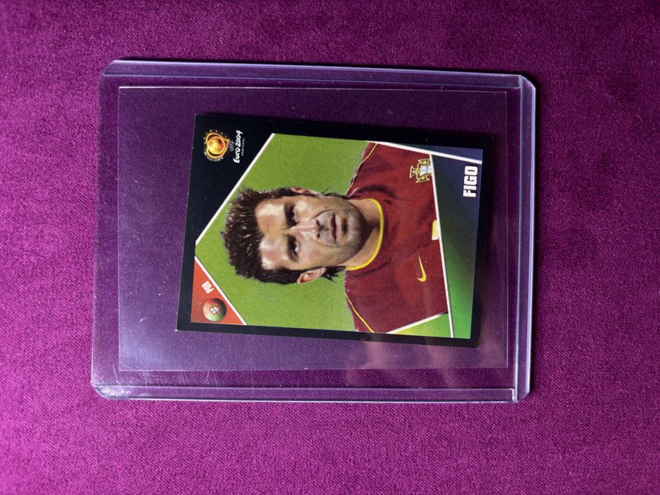 Luis Figo cromo Panini Euro 2004 cromo