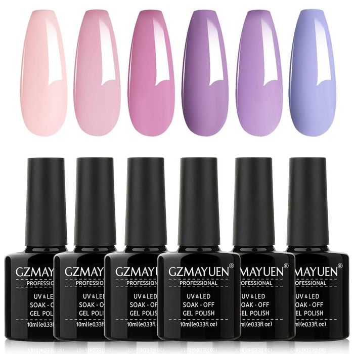 GZMAYUEN УФ-гель-лак для нігтів набір лаків для нігтів 6шт