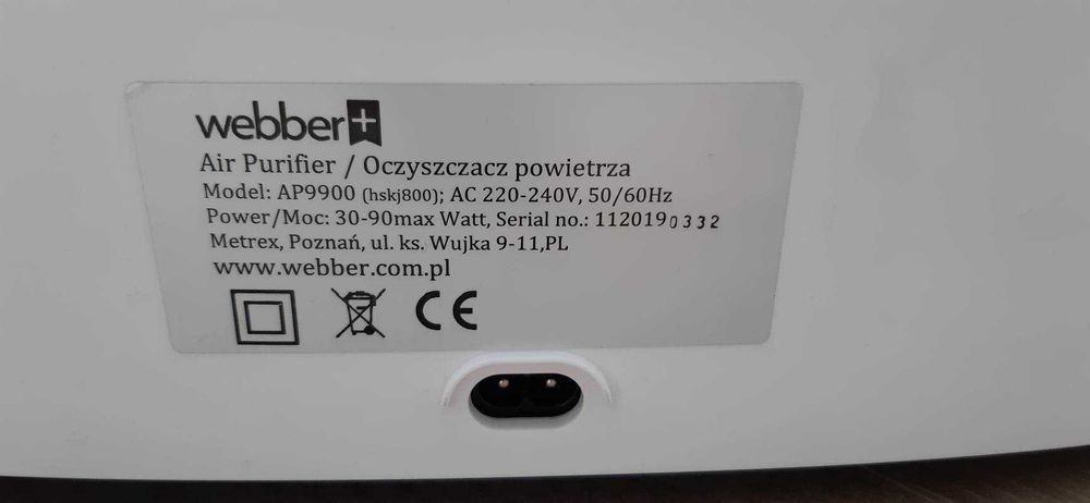 Oczyszczacz powietrza Webber AP9900