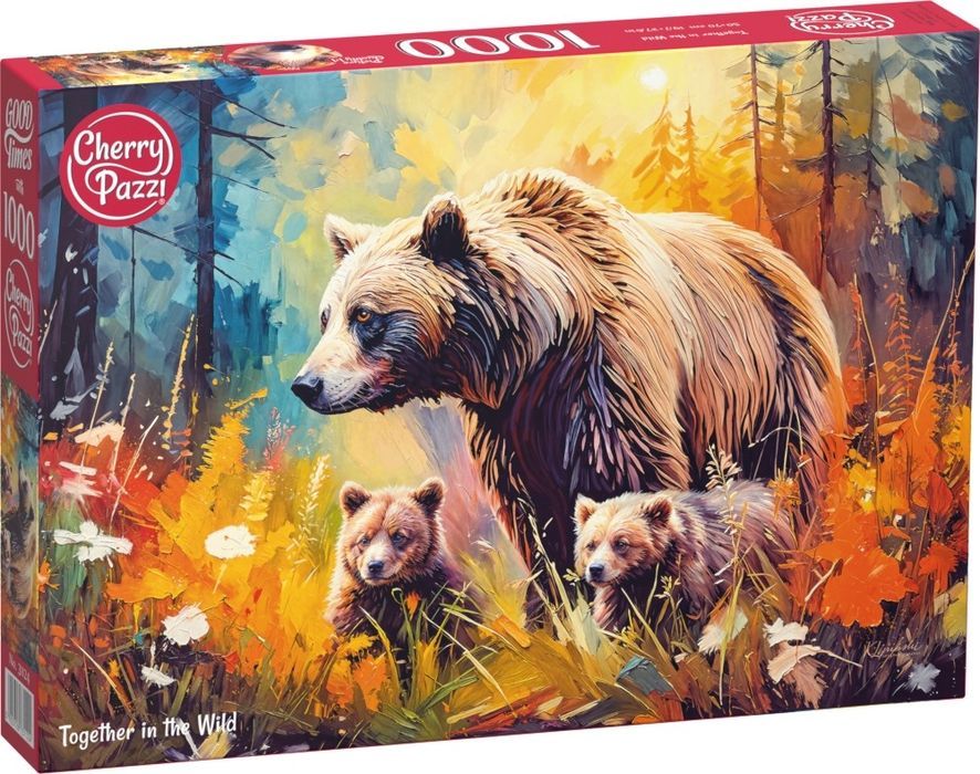 Puzzle Misie Razem W Dziczy Cherrypazzi 1000El