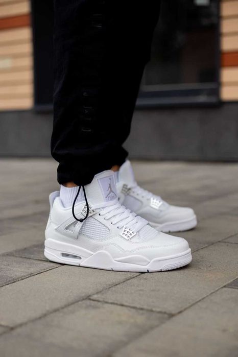 Мужские кроссовки Nike Air Jordan Retro 4 "White" Размеры 40-46