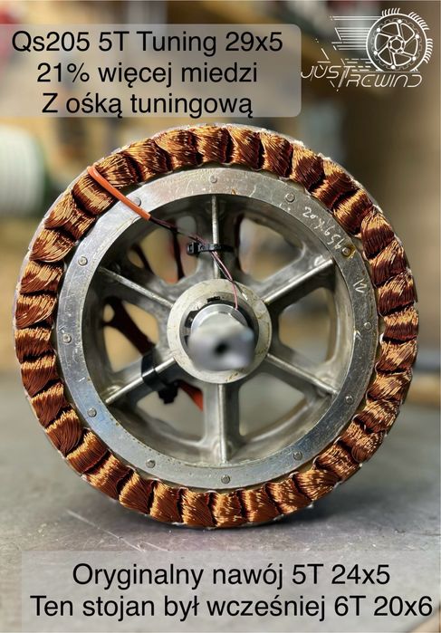 Tuning przewijanie chłodzenie olejem Qs 205 Qs273 Mxus 3k turbo surron