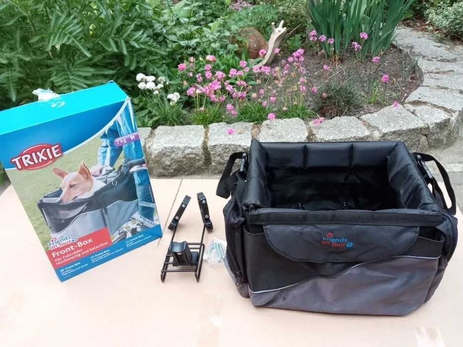 Torba transportowa / kosz na rower - na kierownicę - dla małych psów do 7 kg