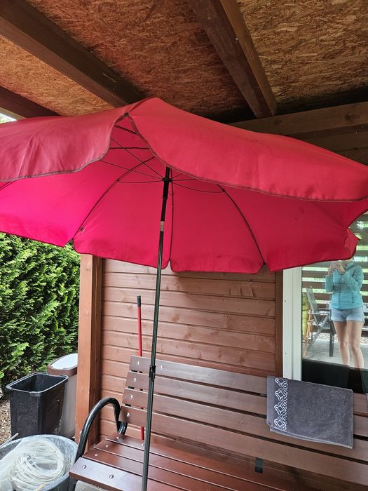 Parasol duży czerwony