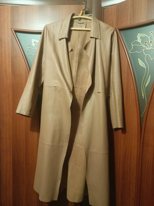 Плащь , натуральна шкіра