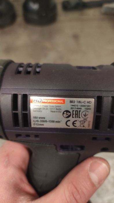 Шуруповерт акумуляторний SPARKY BR-2 18в на запчастини