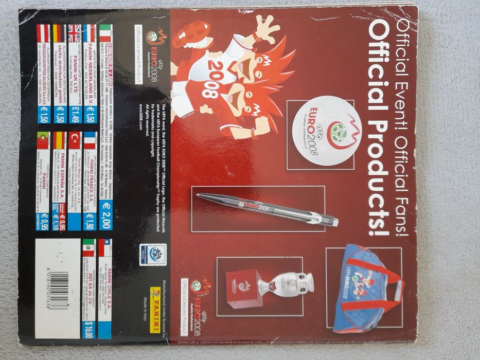Caderneta Euro 2008, da panini completa (com todos os updates)