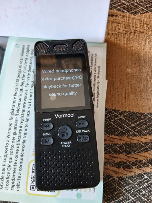 Dyktafon  rejestrator dźwięku  110 godzin pracy nowy