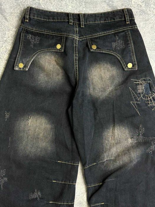 Джинсы opium archive custom distressed черные кастом чорні джинси S L