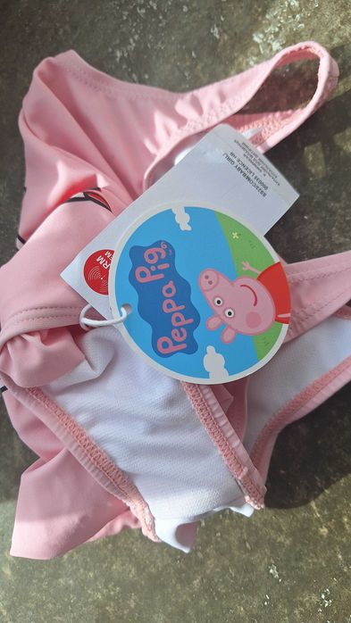 Новий дитячий купальник Sinsay Peppa Pig рожевий 68/74