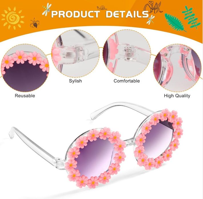 Zestaw dla dziewczynek opaska z kokardą + okulary