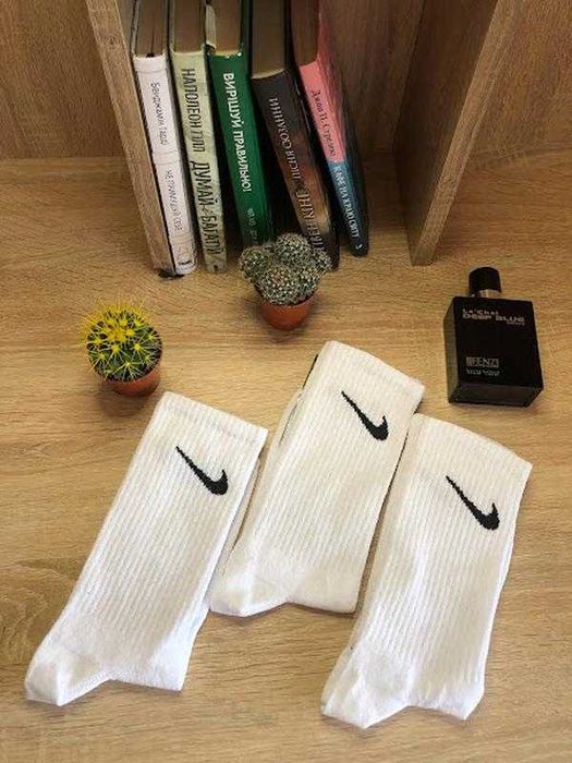 12 ПАР 250ГРН! Носки мужские демисезонные спортивные высокие Nike Найк