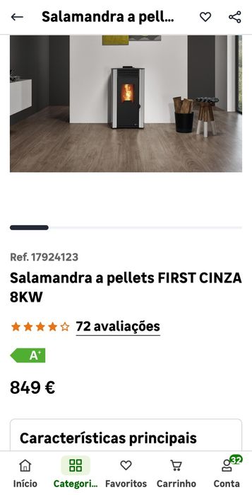 Salamandra a pellets 8kws