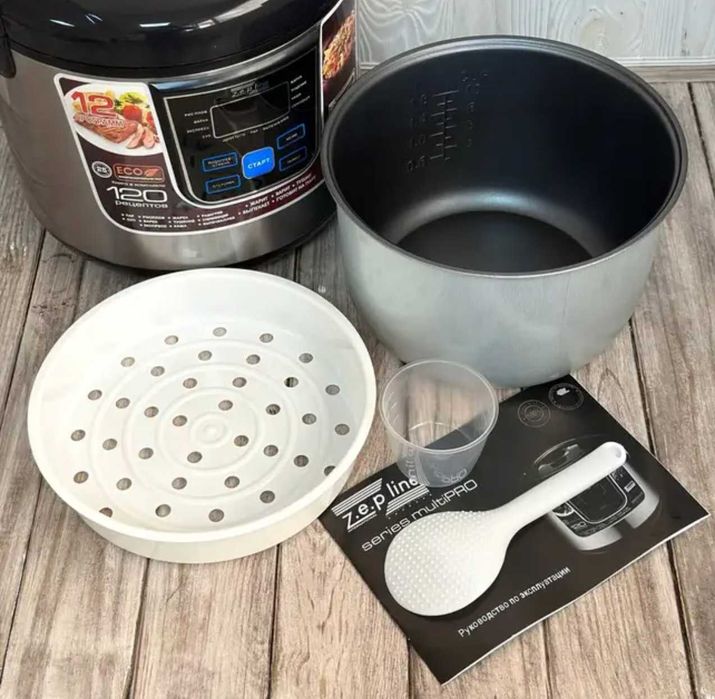 Мультиварка Zepline ZP-060 12 программ 6л 1800Вт Пароварка Гарантія!