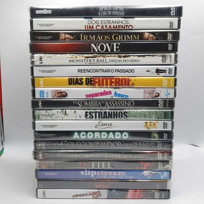 Lote 15/3 - Pack de 18 Filmes Selados em DVD - Ref.VI