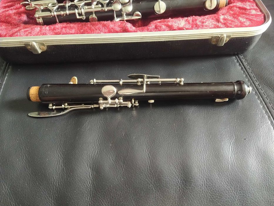 Oboé vintage, de madeira de ébano, da Howarth