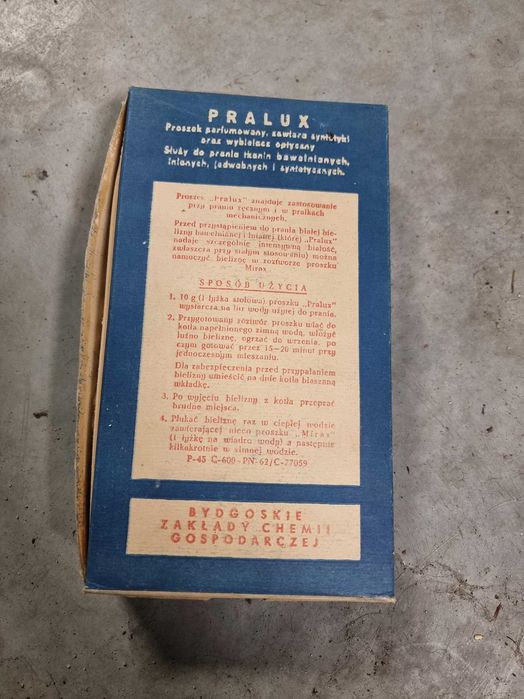 Proszek Pralux PRL kolekcjonerski