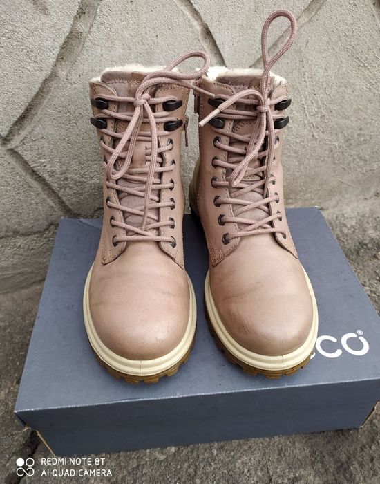 Ecco 38 ботинки жіночі зимові чоботи черевики сапоги взуття ессо