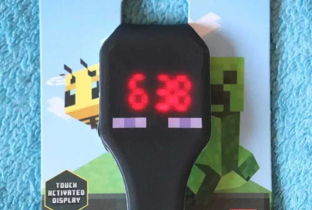 Zegarek Minecraft cyfrowy zegarek Minecraft