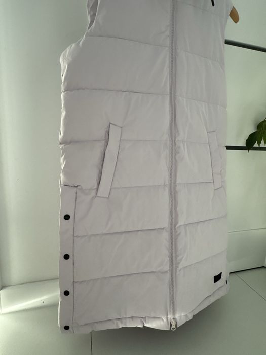 Nowa liliowa kamizelka puchowa Finskiej marki Halti S