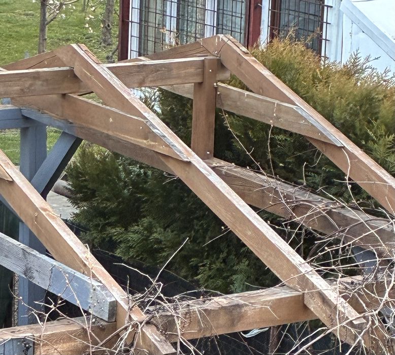 Drewniana wiata garazowa